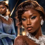 Anok Yai Glamorous Crystal Couture Editorial